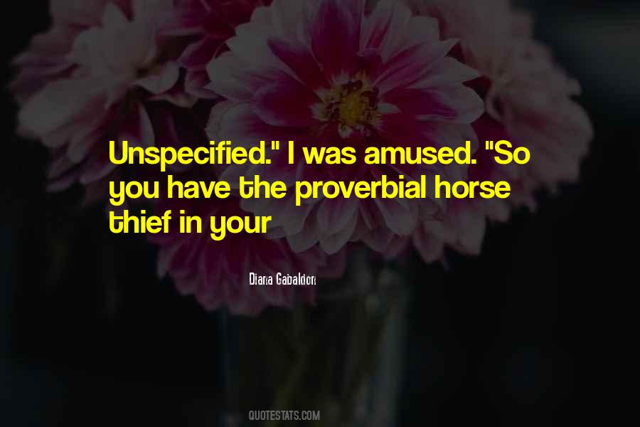 Horse Thief Quotes #1524300