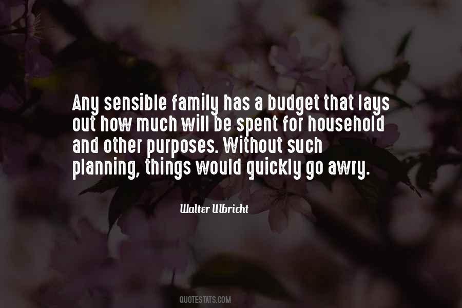 Household Budget Quotes #1458752