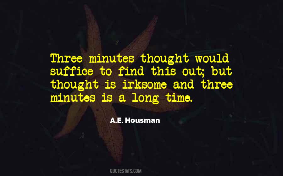 Housman Quotes #1028684
