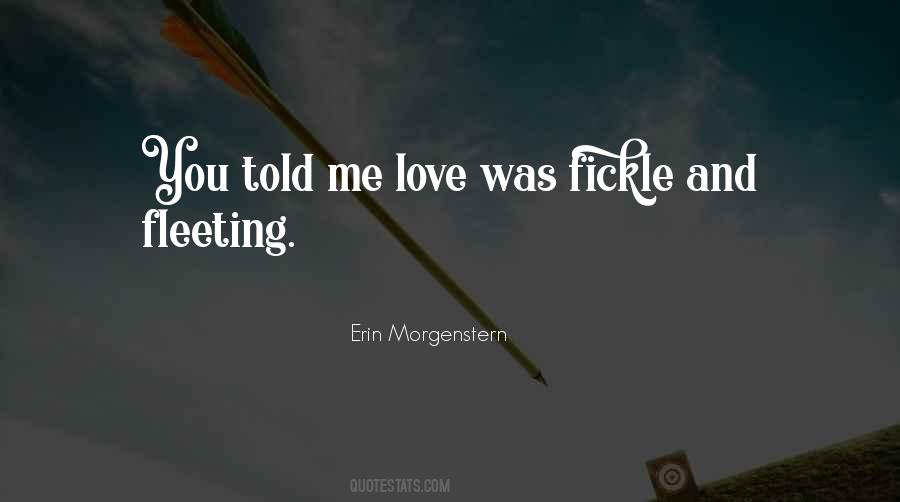 Quotes About Fleeting Love #1404560