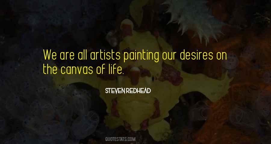 Quotes About The Canvas Of Life #1047531