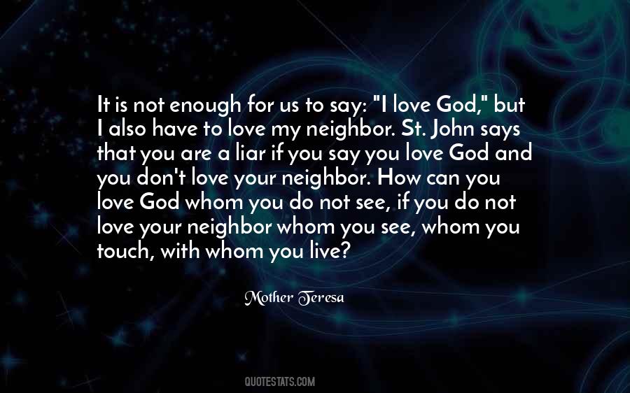 How I Love God Quotes #959917