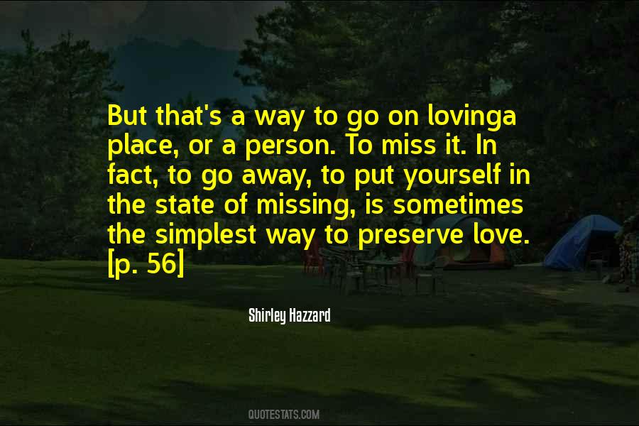 How I Miss This Place Quotes #116467