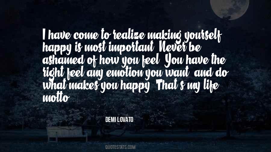 How To Feel Happy Quotes #1459095