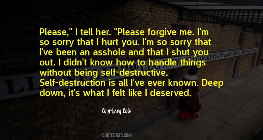 How You Hurt Me Quotes #1582394