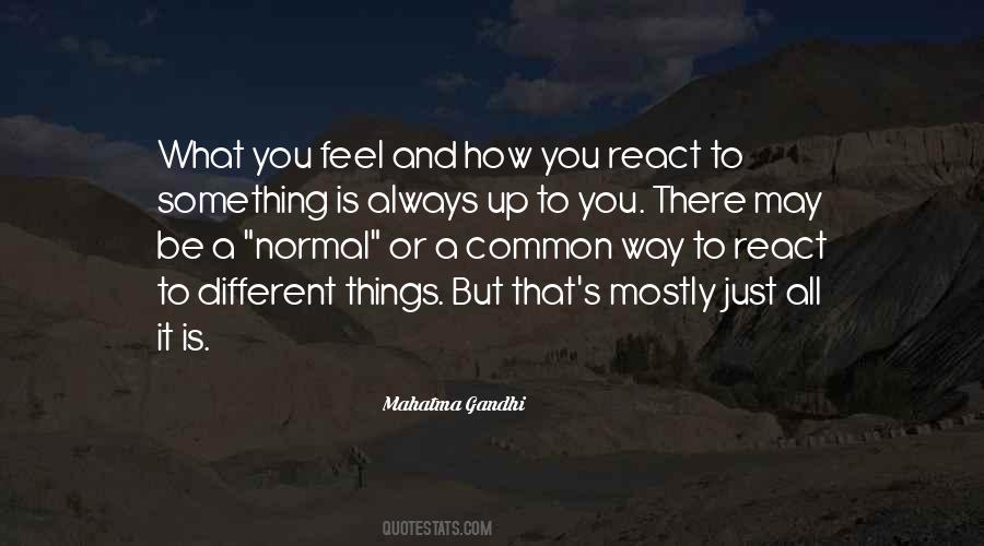 How You React Quotes #112856