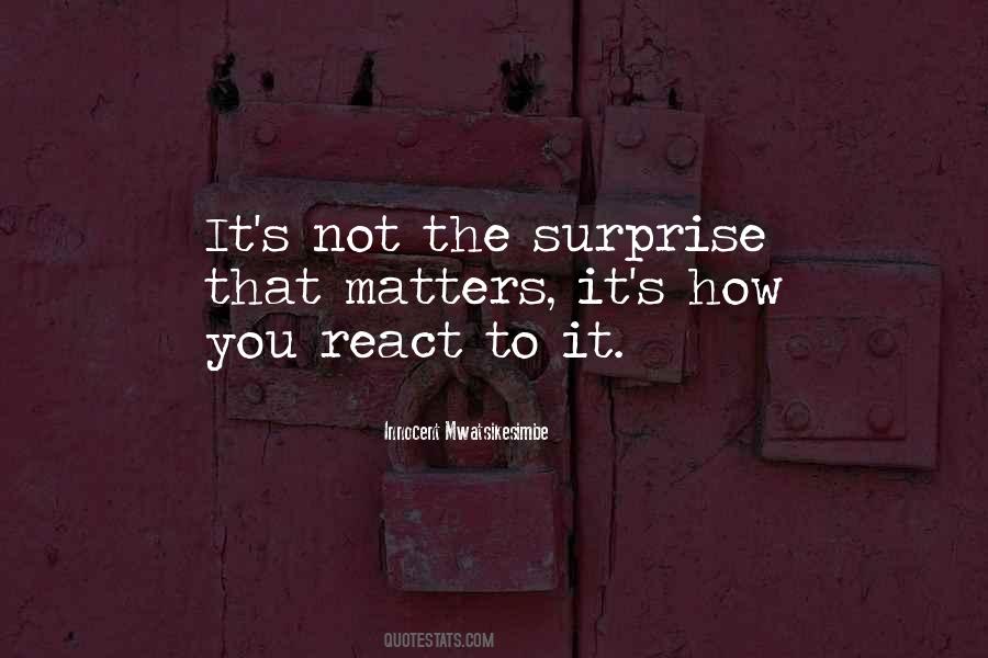 How You React Quotes #1777538