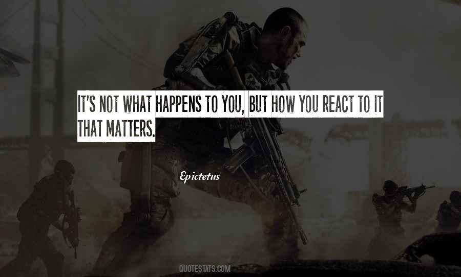 How You React Quotes #1780582