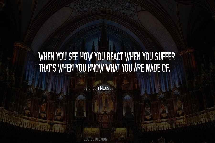 How You React Quotes #1835640