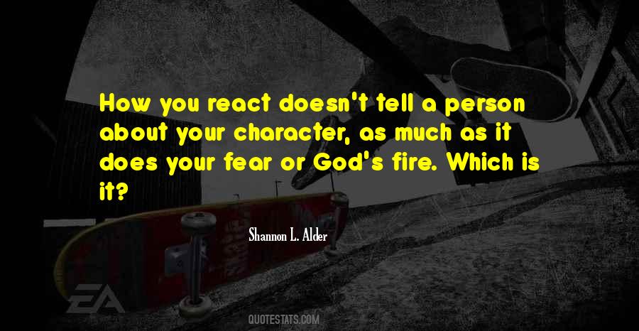 How You React Quotes #920453