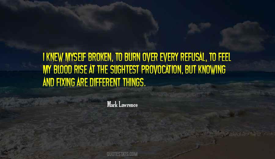 Quotes About Fixing Broken Things #1818929