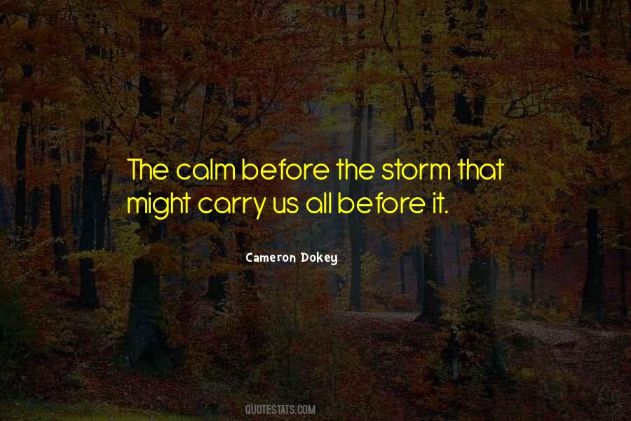 Quotes About The Calm Before The Storm #1389033