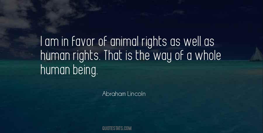 Human And Animal Rights Quotes #13145