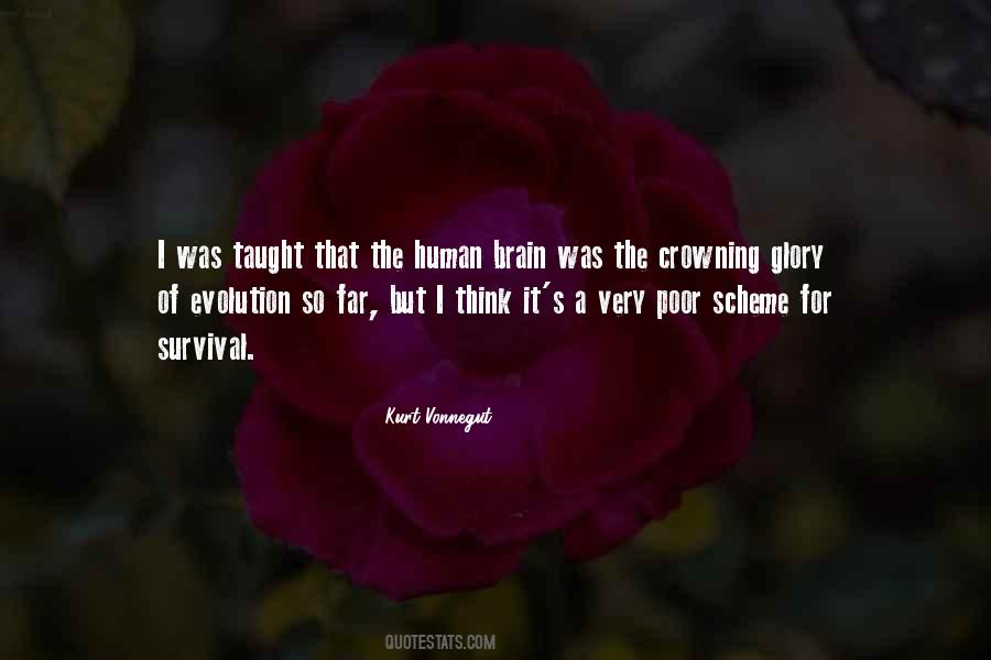 Human Brain Evolution Quotes #1830382