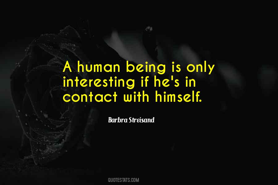 Human Contact Quotes #209644