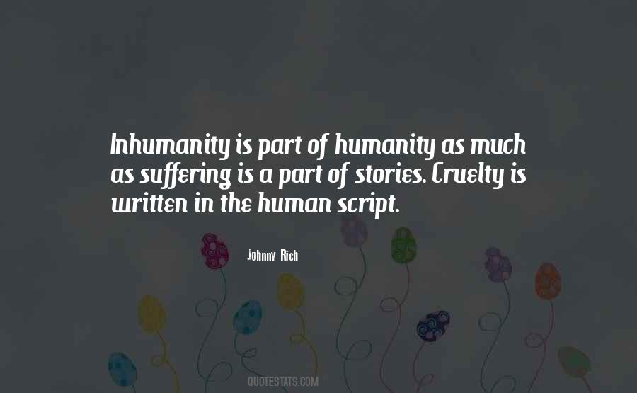 Human Cruelty Quotes #271695