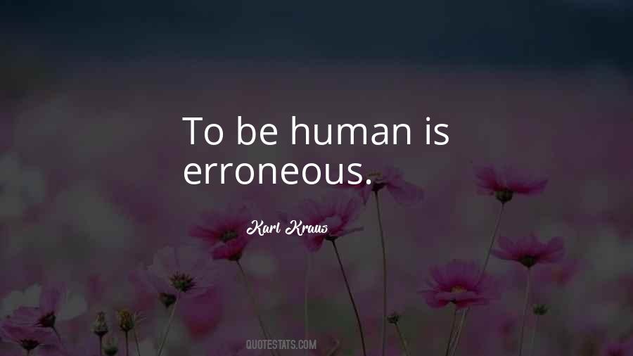 Human Errors Quotes #1264600