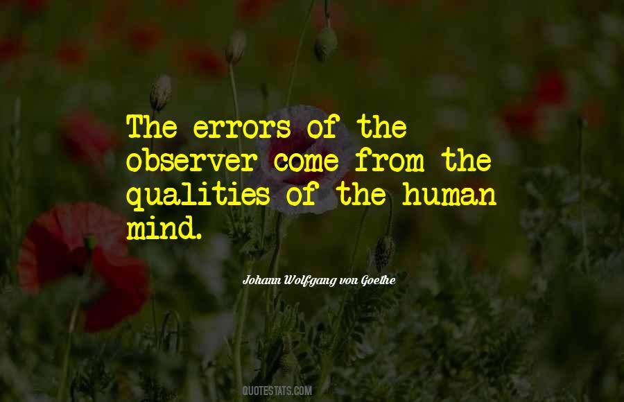 Human Errors Quotes #764823