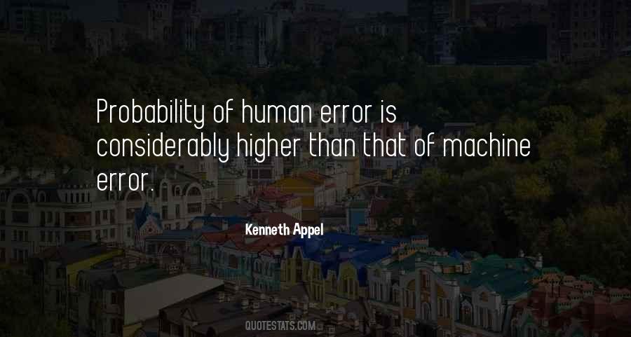 Human Errors Quotes #912118