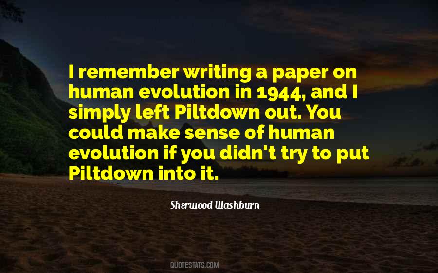 Human Evolution Quotes #662836