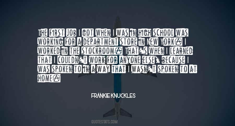 Quotes About First Job #1554515