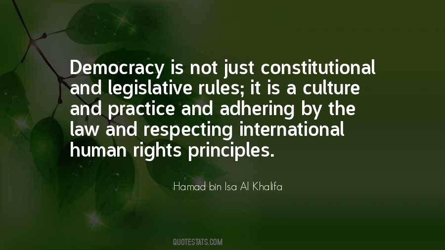 Human Rights And Democracy Quotes #1615208