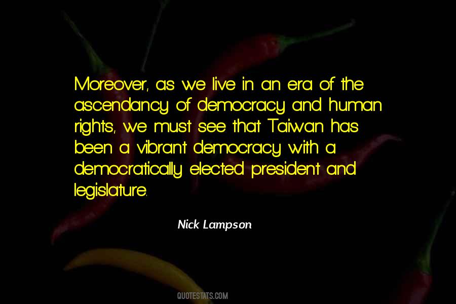 Human Rights And Democracy Quotes #478465