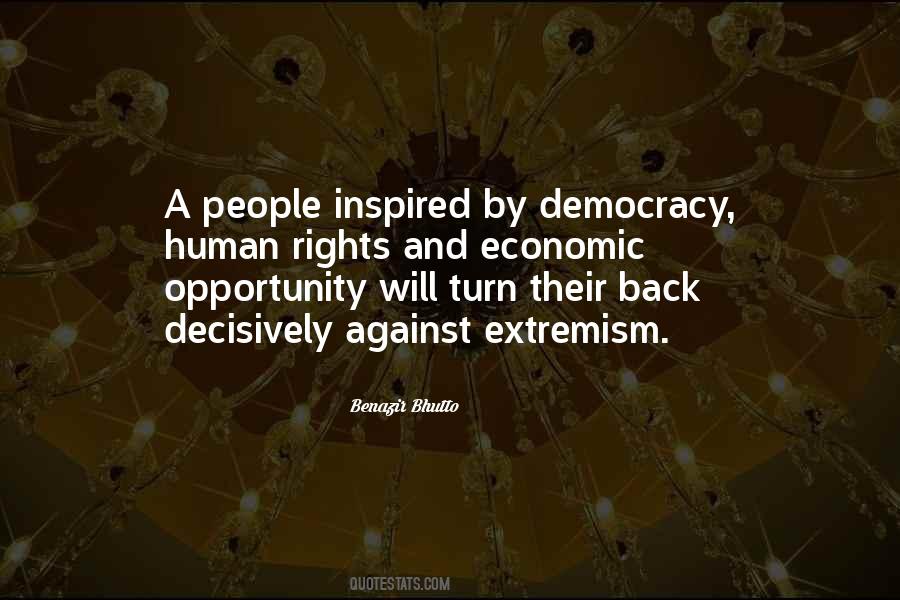 Human Rights And Democracy Quotes #508976