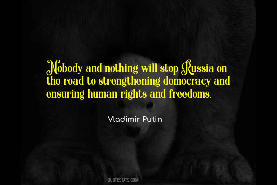 Human Rights And Democracy Quotes #724189