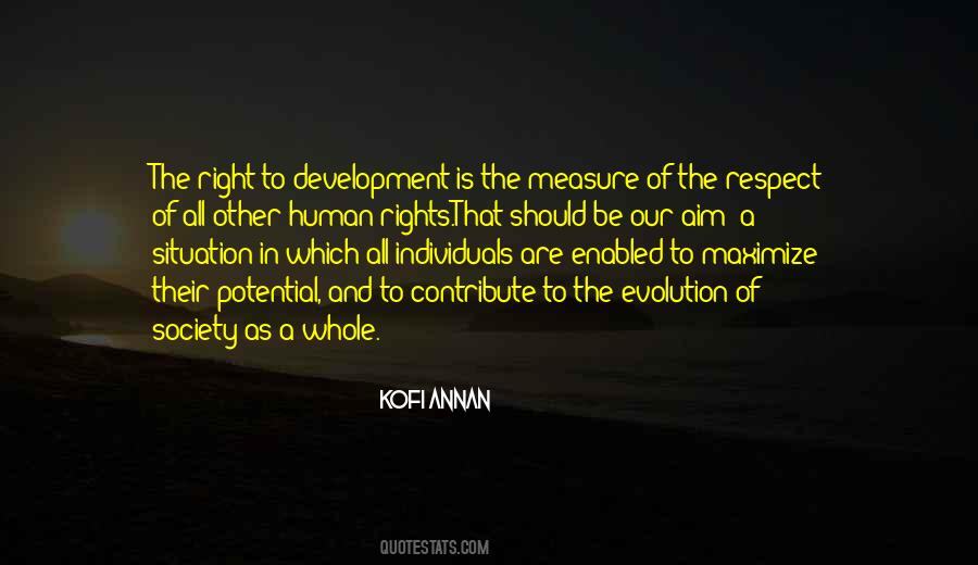 Human Rights And Development Quotes #553452