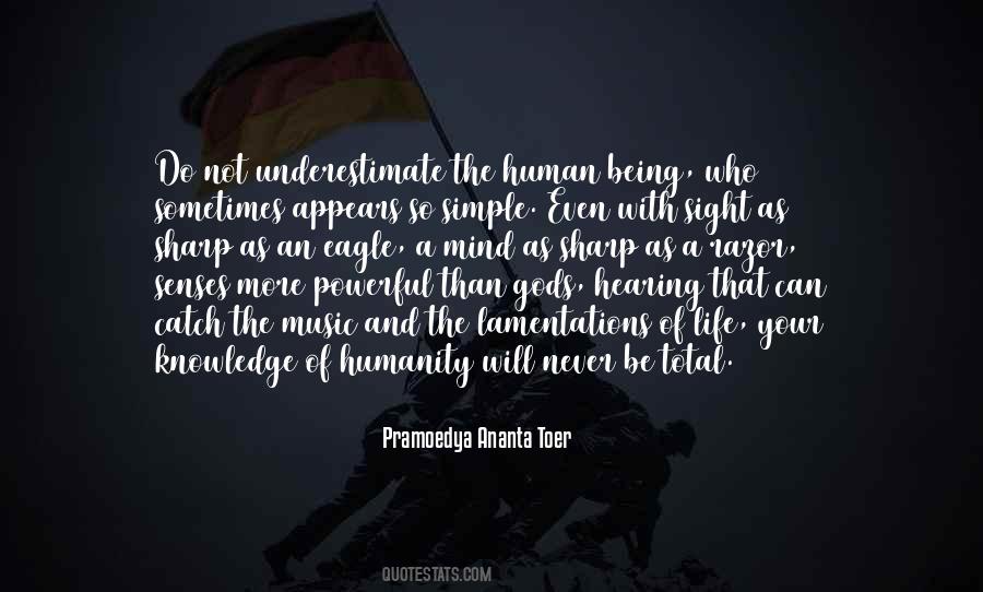 Human Senses Quotes #929925