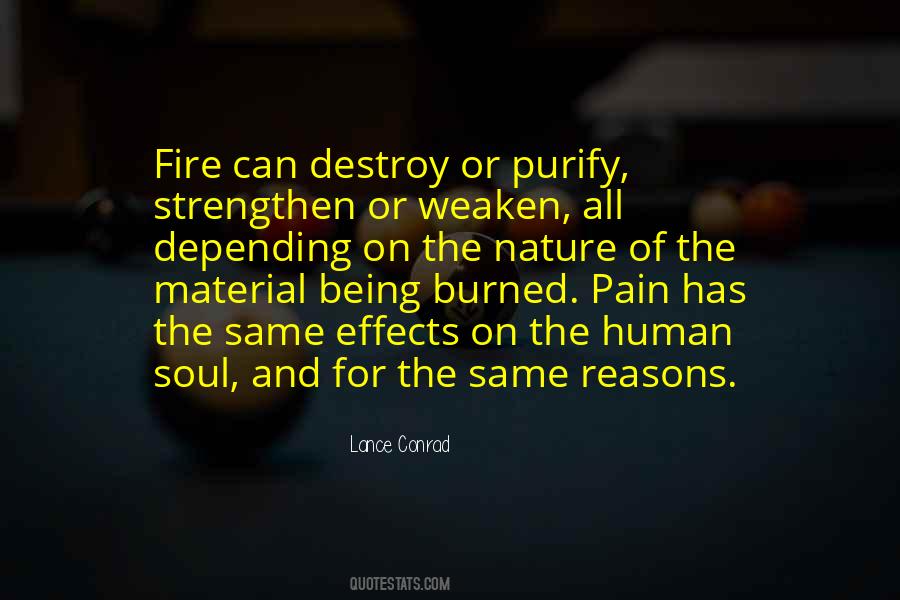 Human Soul On Fire Quotes #508998