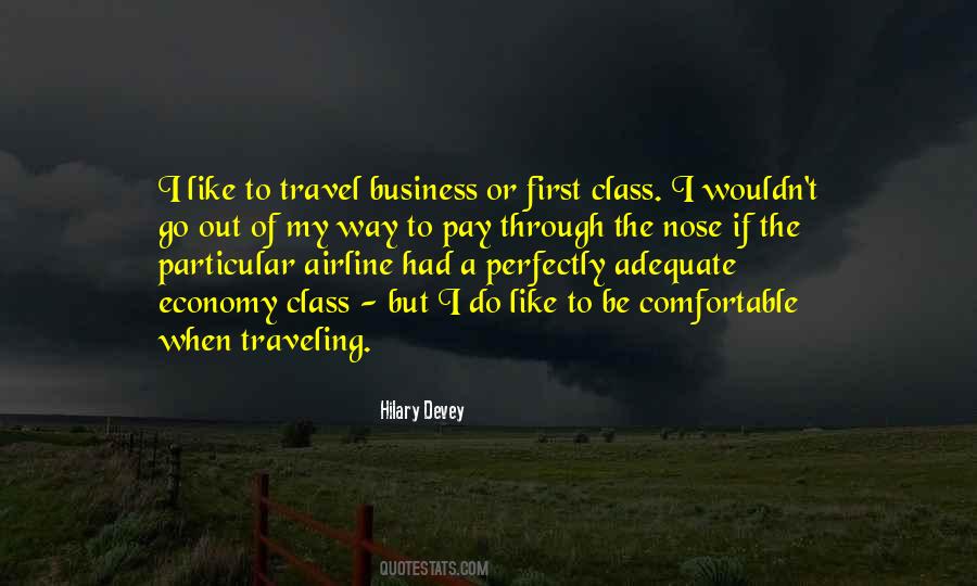 Quotes About First Class Travel #1447449