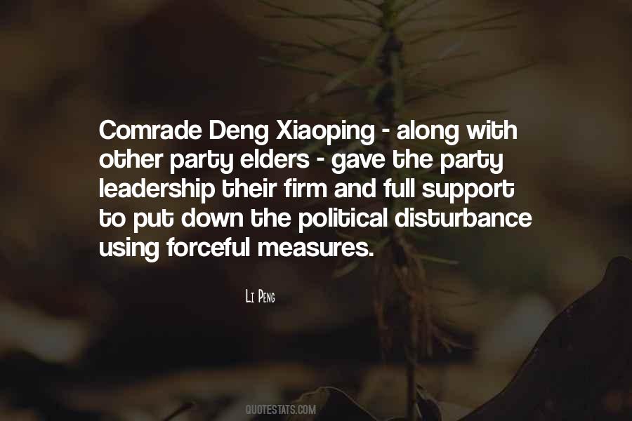 Quotes About Firm Leadership #105540