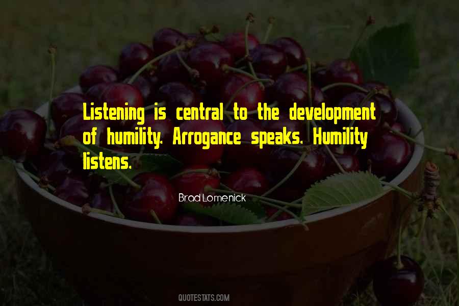 Humility Arrogance Quotes #163591