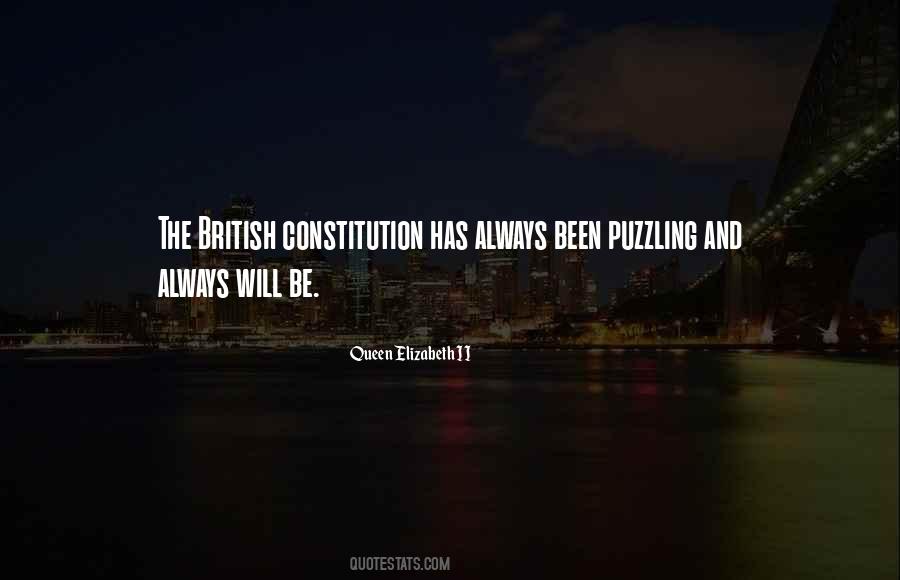 Quotes About The British Constitution #1339955