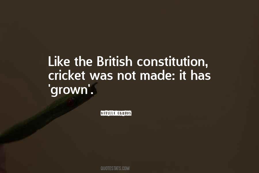 Quotes About The British Constitution #1414189