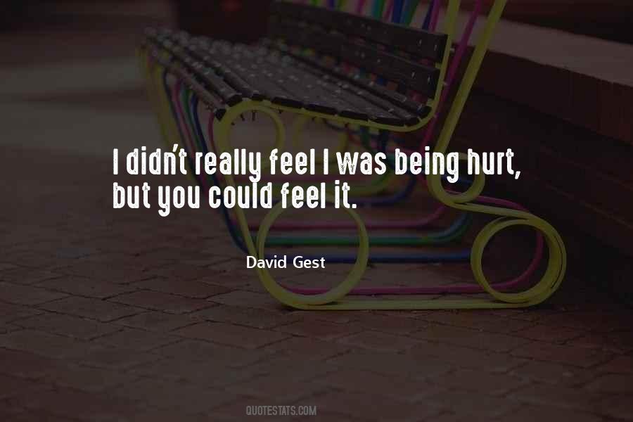 Hurt Feel Quotes #96057