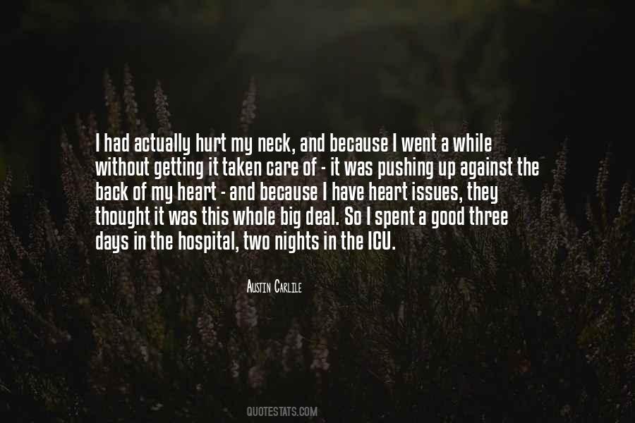 Hurt In The Heart Quotes #297887