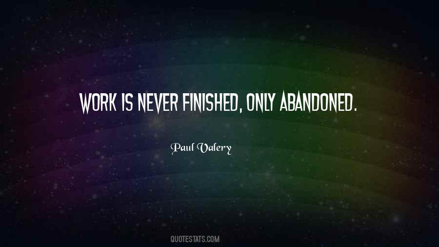 Quotes About Finished Work #141371