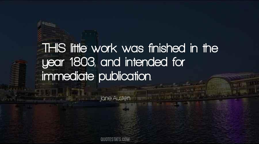 Quotes About Finished Work #1583