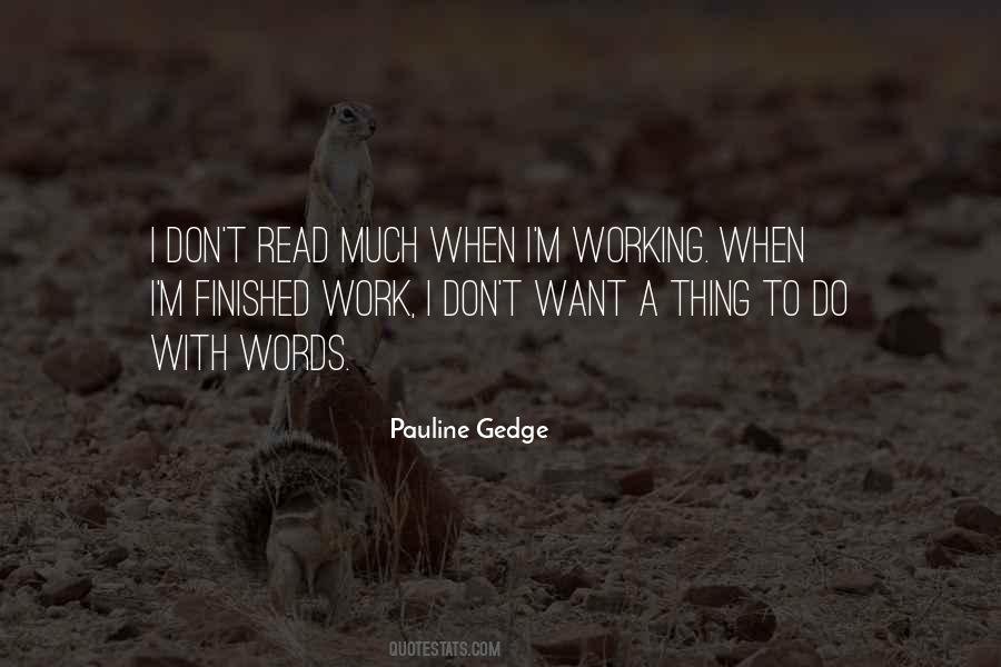 Quotes About Finished Work #1594171