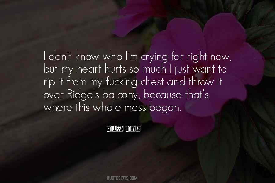 Hurts To Know Quotes #296815