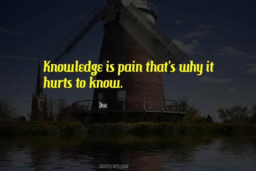 Hurts To Know Quotes #749468