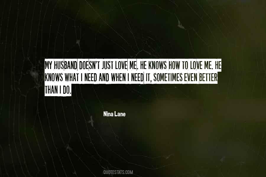 Husband Doesn't Love Me Quotes #918977