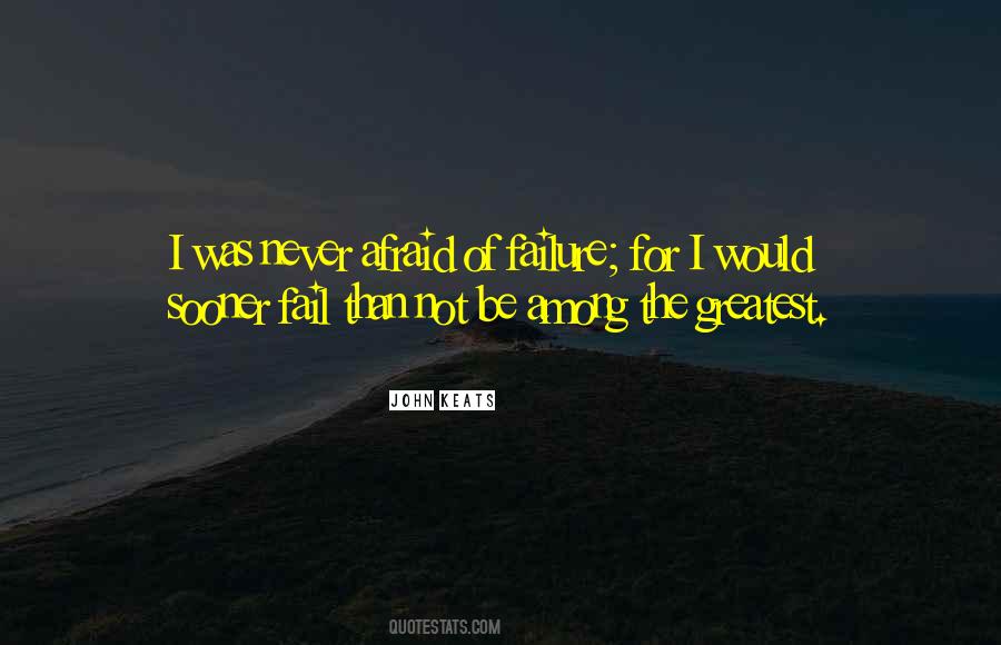 I ' M Not Afraid To Fail Quotes #736706