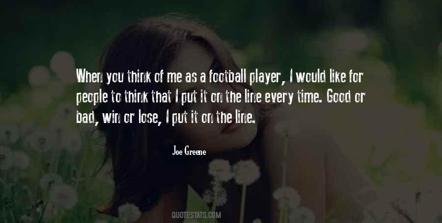 I Am A Football Player Quotes #224710