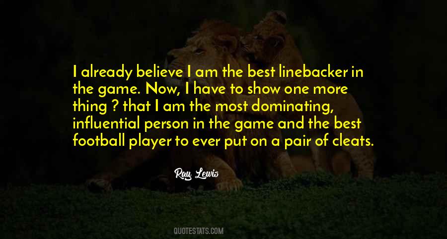 I Am A Football Player Quotes #969107