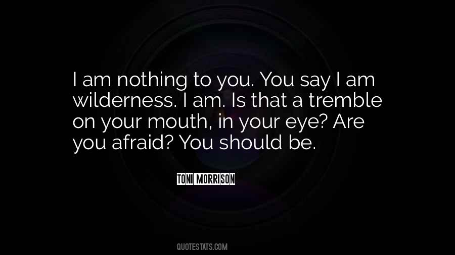 I Am Afraid To Say Quotes #1870206