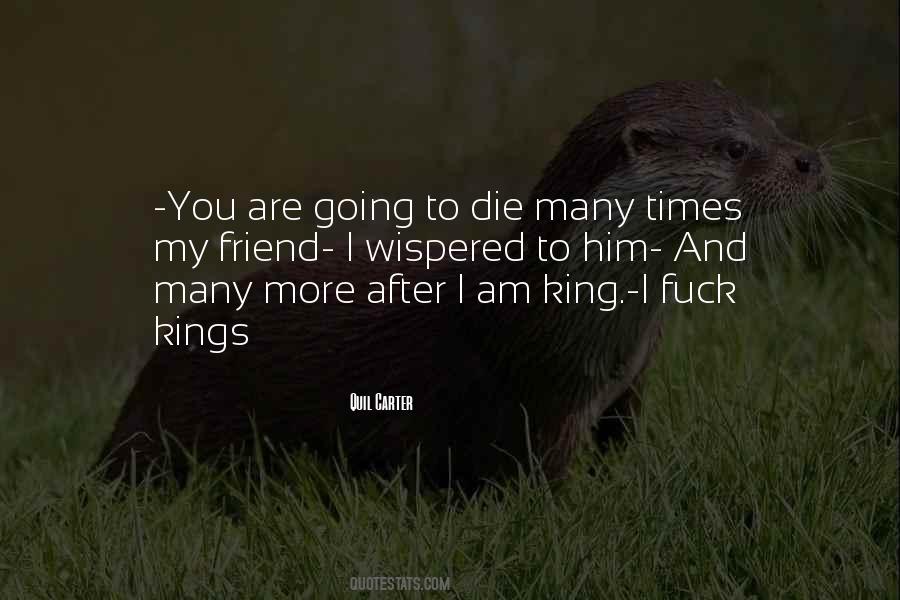 I Am Going To Die Quotes #1766796